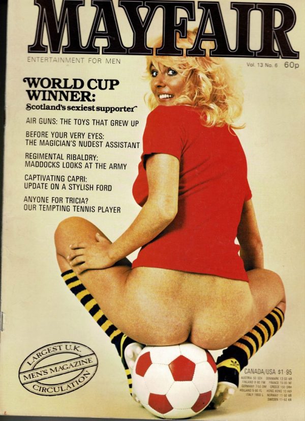 MAYFAIR UK MAGAZINE VOL  13 NO 6 1978 JANE HAZELDENE