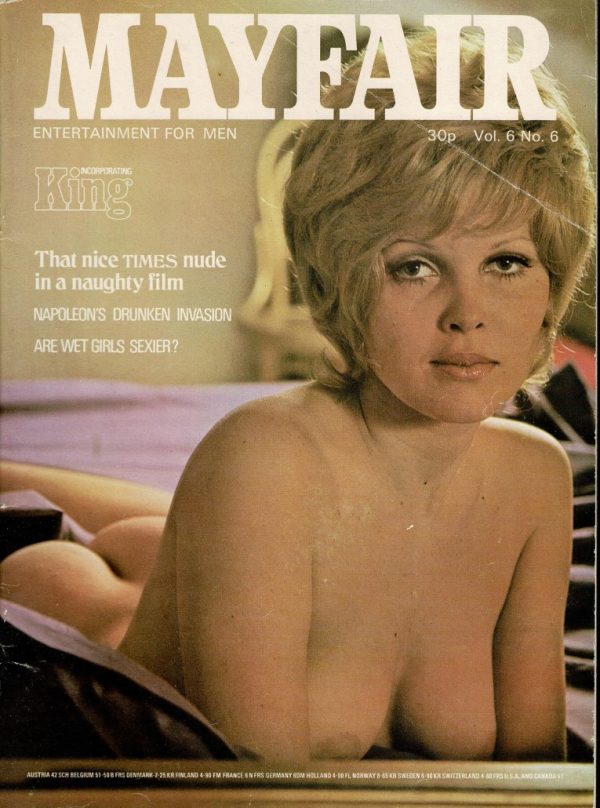 MAYFAIR UK MAGAZINE VOL  6 NO 6 1971 ROSALIND