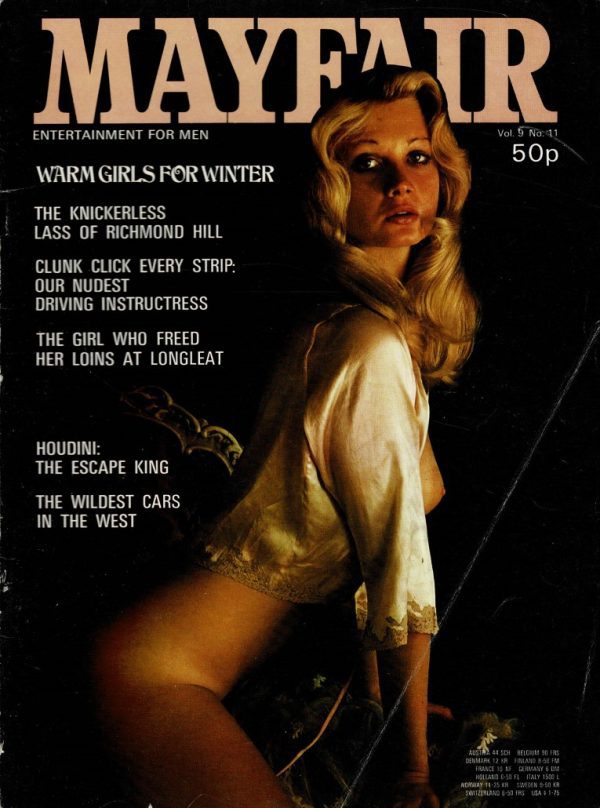MAYFAIR UK MAGAZINE VOL  9 NO 11 1974 PAULA