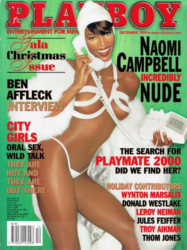 PLAYBOY US MAGAZINES DECEMBER 1999 NAOMI CAMPBELL