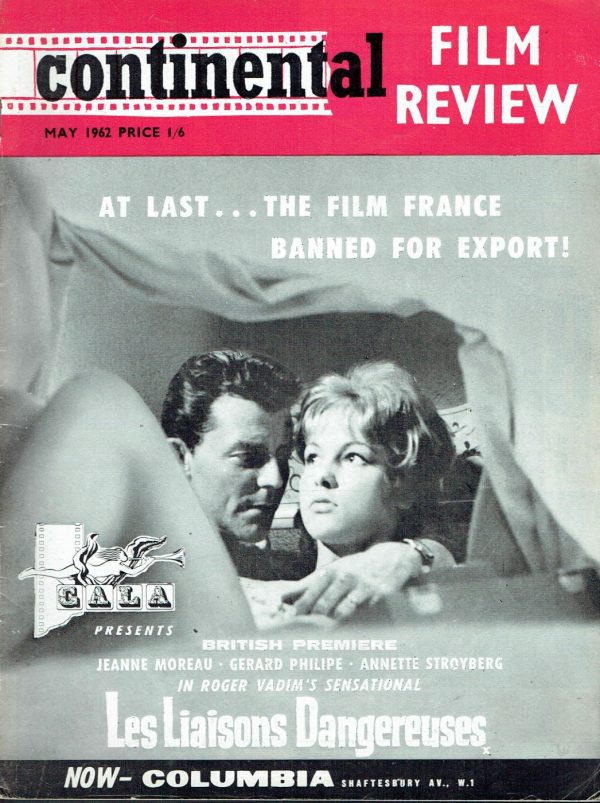 CONTINENTAL FILM REVIEW UK MAGAZINE MAY 1962 BRIGITTE BARDOT