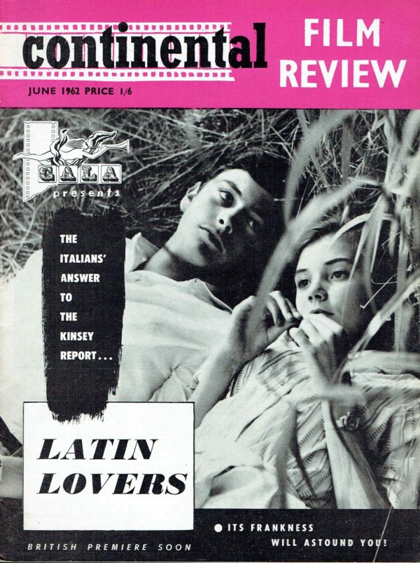 CONTINENTAL FILM REVIEW UK MAGAZINE JUNE 1962 BARBARA VALENTIN