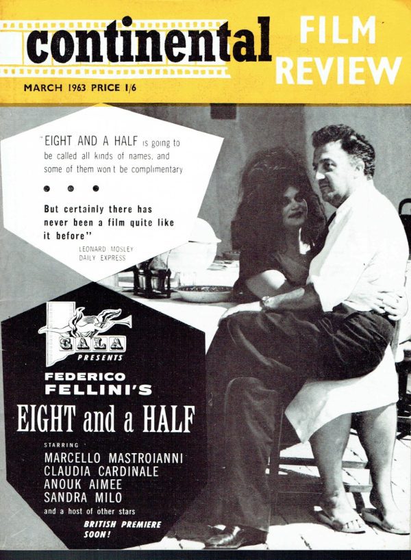 CONTINENTAL FILM REVIEW UK MAGAZINE MARCH 1963 KRISTA NICO