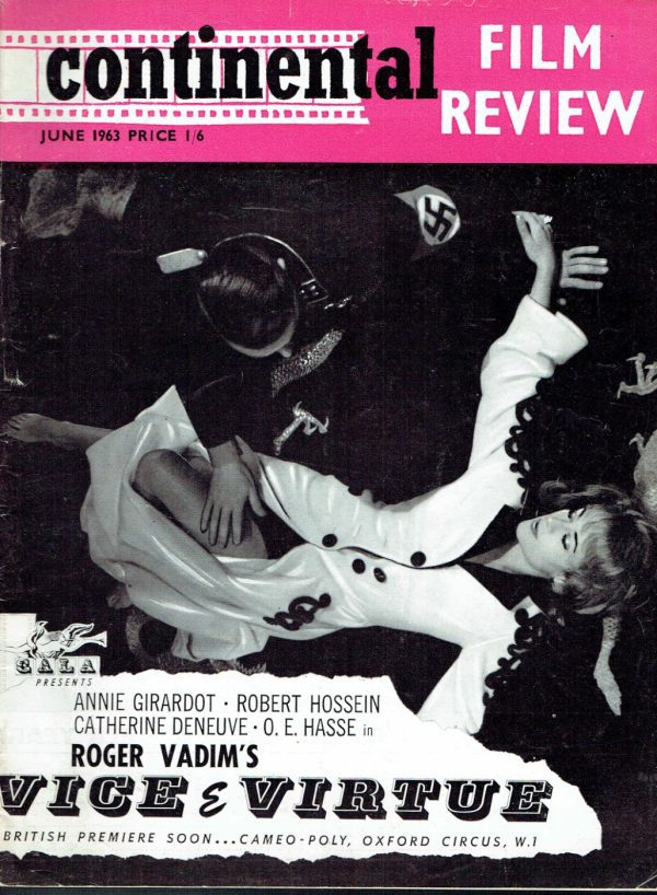 CONTINENTAL FILM REVIEW UK MAGAZINE JUNE 1963 MARGITTA SCHERR