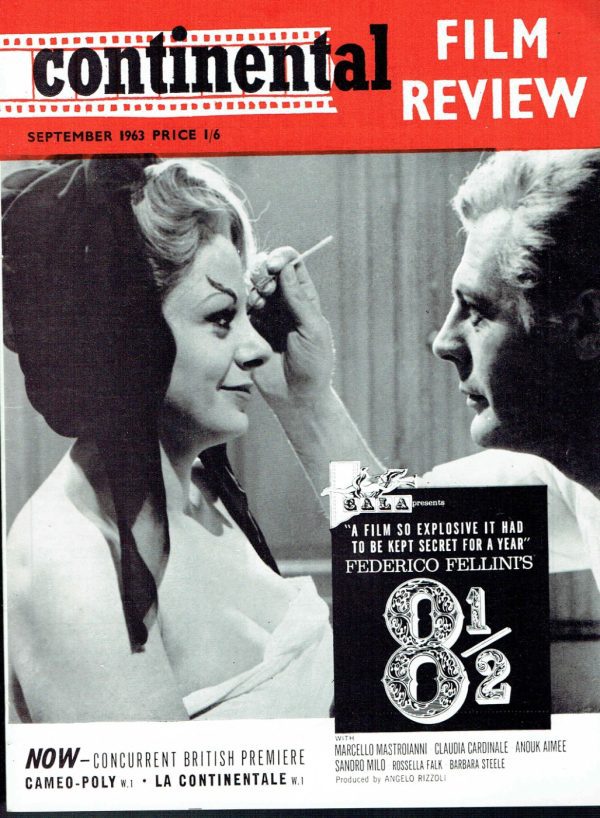 CONTINENTAL FILM REVIEW UK MAGAZINE SEPTEMBER 1963 JANY CLAIR