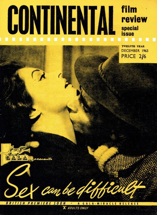 CONTINENTAL FILM REVIEW UK MAGAZINE DECEMBER 1963 CLAUDIA CARDINALE