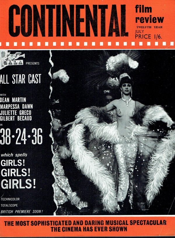 CONTINENTAL FILM REVIEW UK MAGAZINE JULY 1964 SYLVA KOSCINA