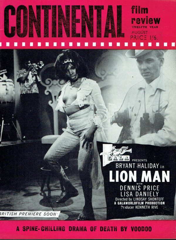 CONTINENTAL FILM REVIEW UK MAGAZINE AUGUST 1964 ALICIA BRANDET