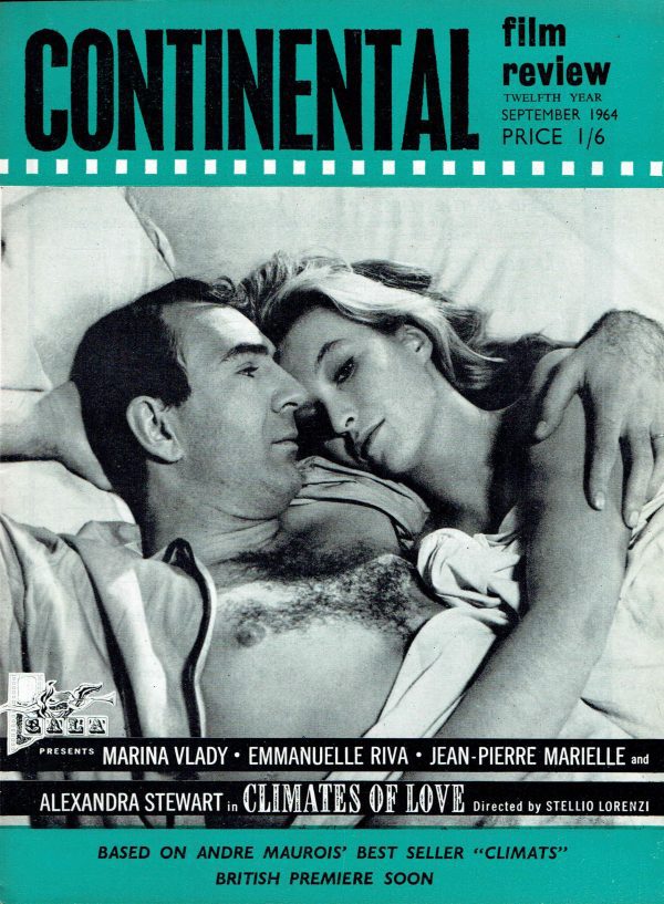 CONTINENTAL FILM REVIEW UK MAGAZINE SEPTEMBER 1964 DANY CARREL