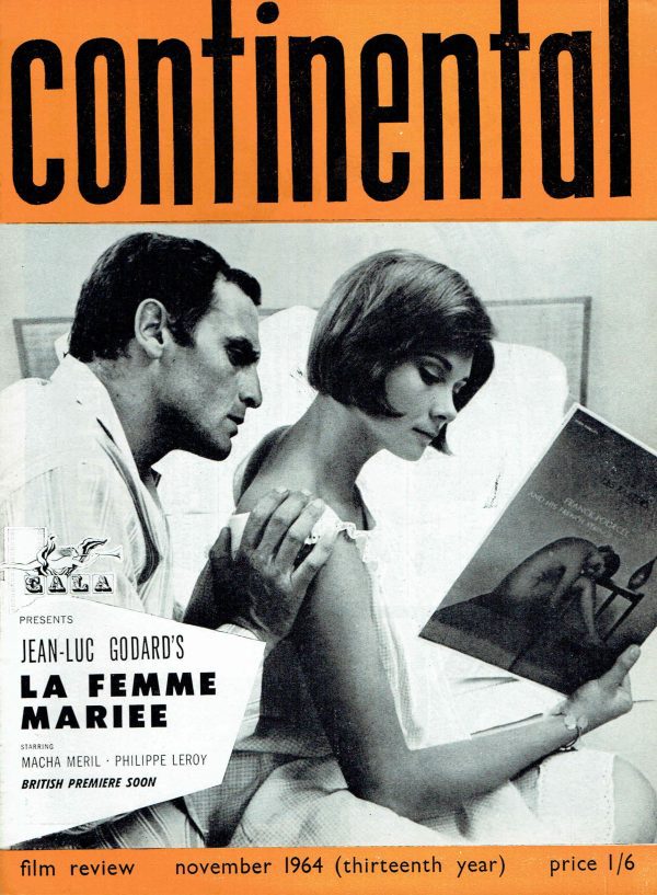 CONTINENTAL FILM REVIEW UK MAGAZINE NOVEMBER 1964 ANDREA PARISY