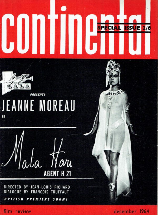 CONTINENTAL FILM REVIEW UK MAGAZINE DECEMBER 1964 CLAUDIA CARDINALE