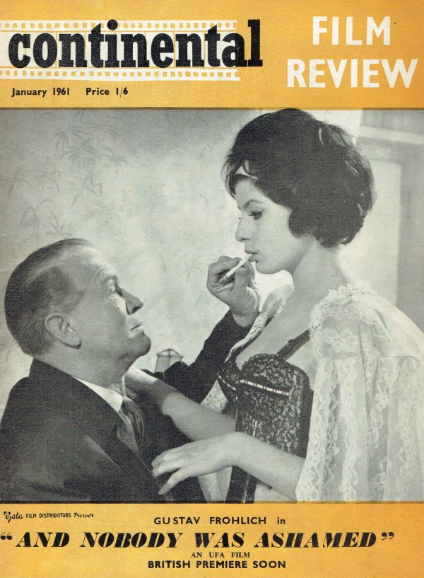 CONTINENTAL FILM REVIEW UK MAGAZINE JANUARY 1961 CLAUDIA CARDINALE