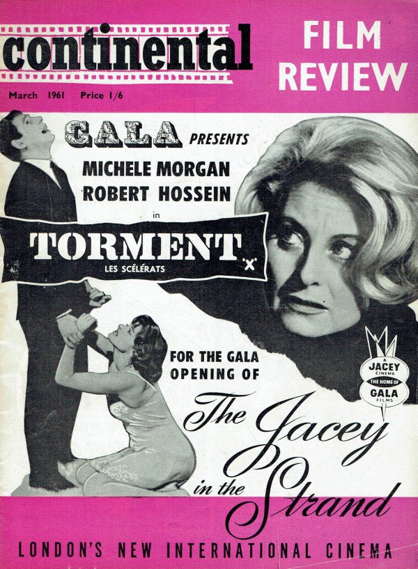 CONTINENTAL FILM REVIEW UK MAGAZINE MARCH 1961 DALIAH LAVI