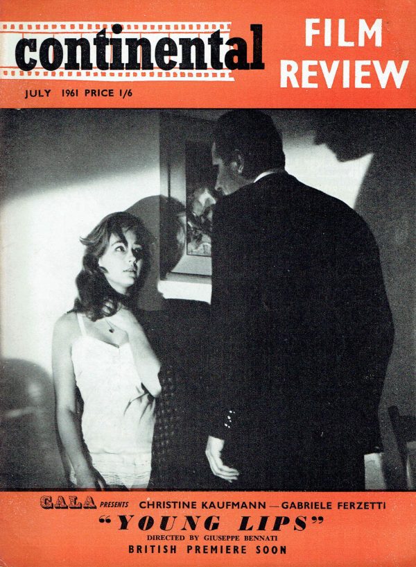 CONTINENTAL FILM REVIEW UK MAGAZINE JULY 1961 CRISTINA GAJONI