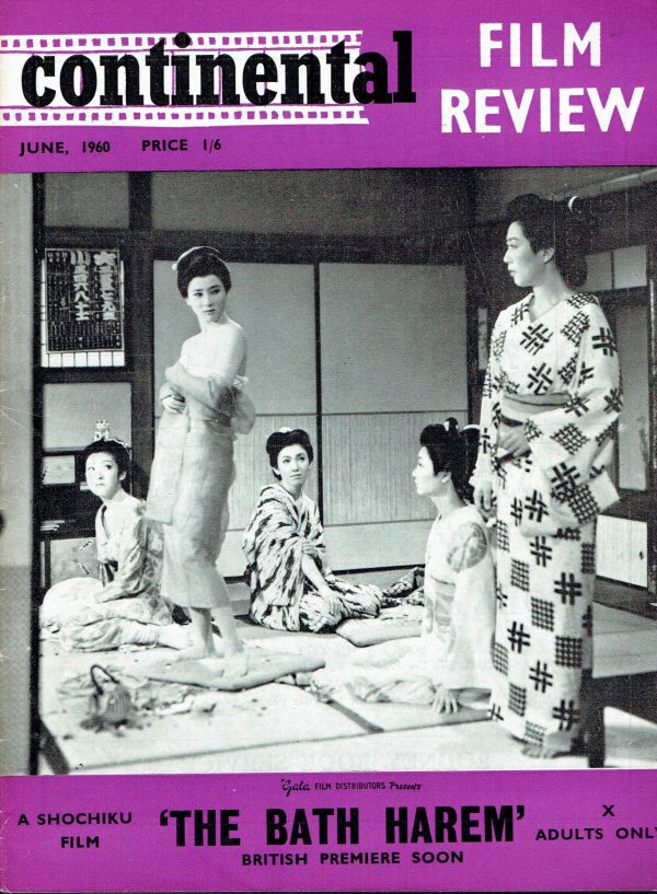 CONTINENTAL FILM REVIEW UK MAGAZINE JUNE 1960 DANY SAVAL