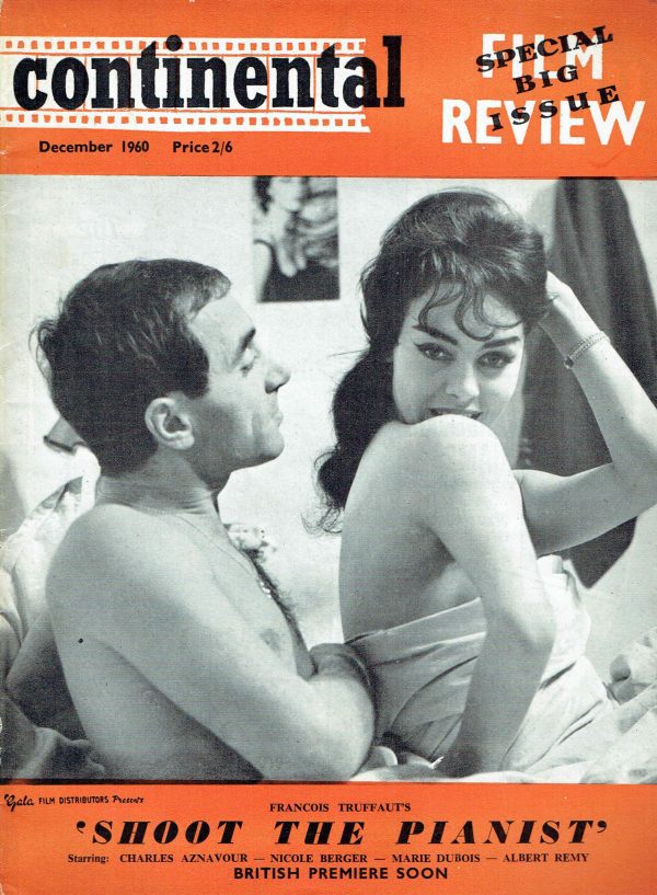 CONTINENTAL FILM REVIEW UK MAGAZINE DECEMBER 1960 SOPHIA LOREN