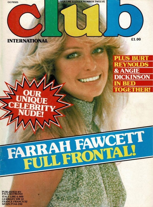 CLUB INTERNATIONAL VOL 11 NO 12 1982 FARRAH FAWCETT