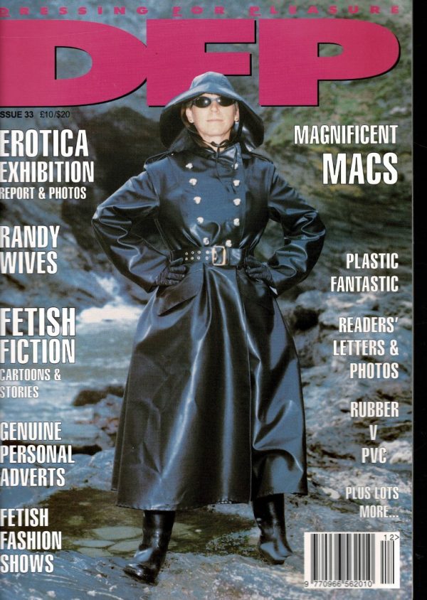 DRESSING FOR PLEASURE UK FETISH MAGAZINE NO 33 1990 ' S