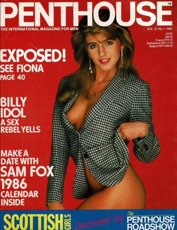 PENTHOUSE UK MAGAZINE  VOL 21 NO 1 1986 FIONA WRIGHT