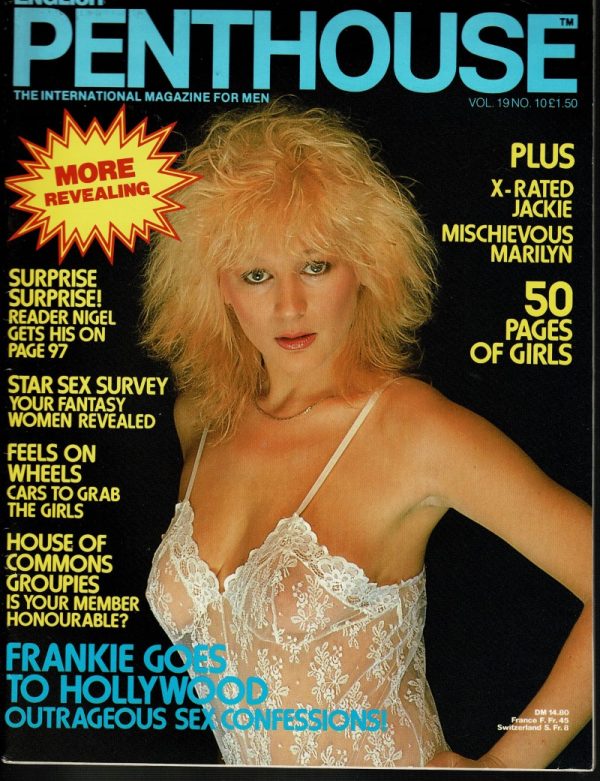 PENTHOUSE  UK ADULT MAGAZINE  VOL 19 NO 10 1984 MARILYM GEORGE