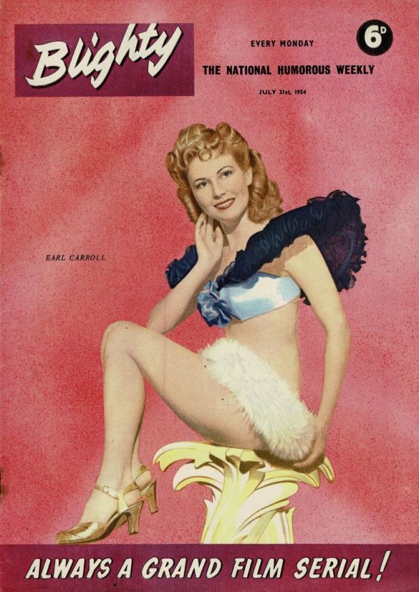 BLIGHTY UK MAGAZINE  JULY 31ST 1954 RICHARD BASEHART
