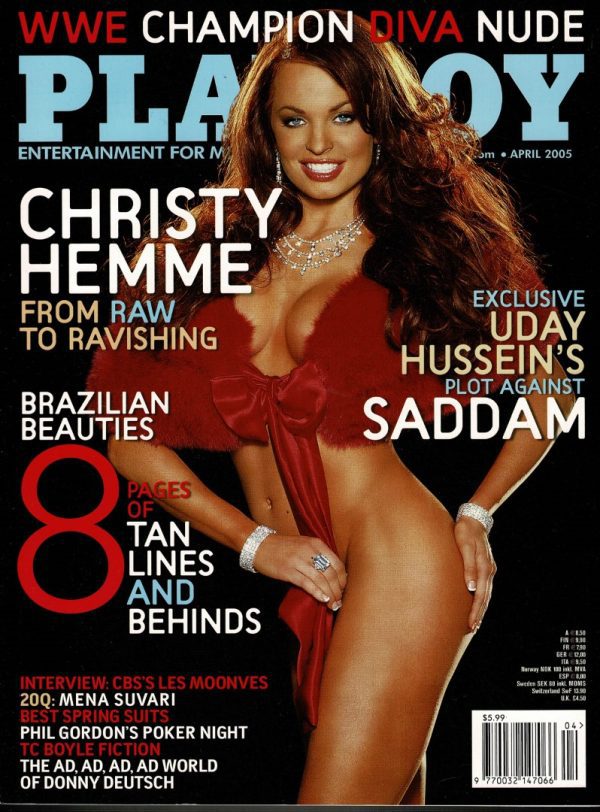 PLAYBOY MONTHLY US MAGAZINE APRIL 2005 Christy Hemme