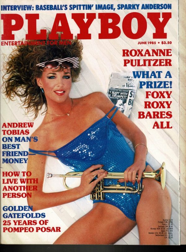 PLAYBOY MONTHLY US MAGAZINE JUNE 1985 Roxanne Pulitzer