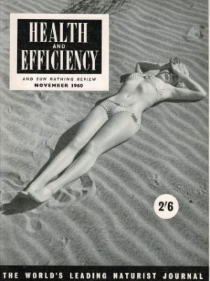 HEALTH AND EFFICIENCY NATURIST UK MAGAZINE NOVEMBER 1960